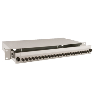 S02 1U Grey Sliding Patch Panel – 24 Position ST/FC up to 24 fibres Datasheet